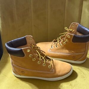 Timberland Men's Brown Leather High-Top Boots